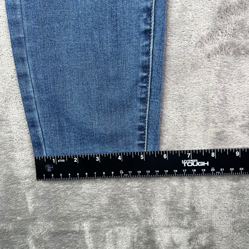 Judy Blue Relaxed Fit Jeans Womens 29 Blue Solid Stretch Denim Whiskered Preppy - Picture 7 of 14